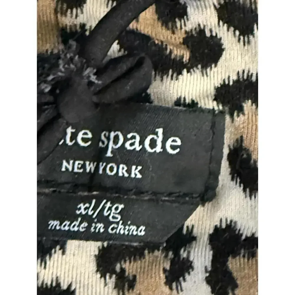 NWOT - Kate Spade New York Animal Print Short Sleeve Cropped Pajama Set XL - Picture 5 of 8